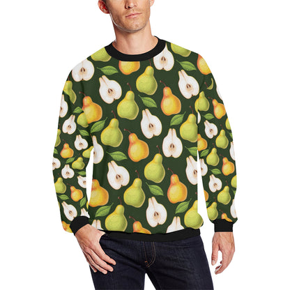 Pear Pattern Print Design PE06 Men Long Sleeve Sweatshirt