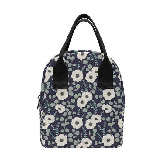 Anemone Pattern Print Design AM01 Insulated Lunch Bag