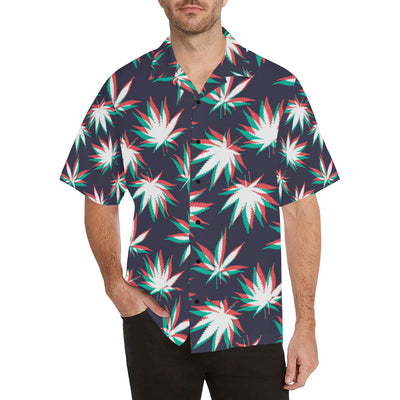 Pot Leaf Pattern Print Design A01 Men's Hawaiian Shirt