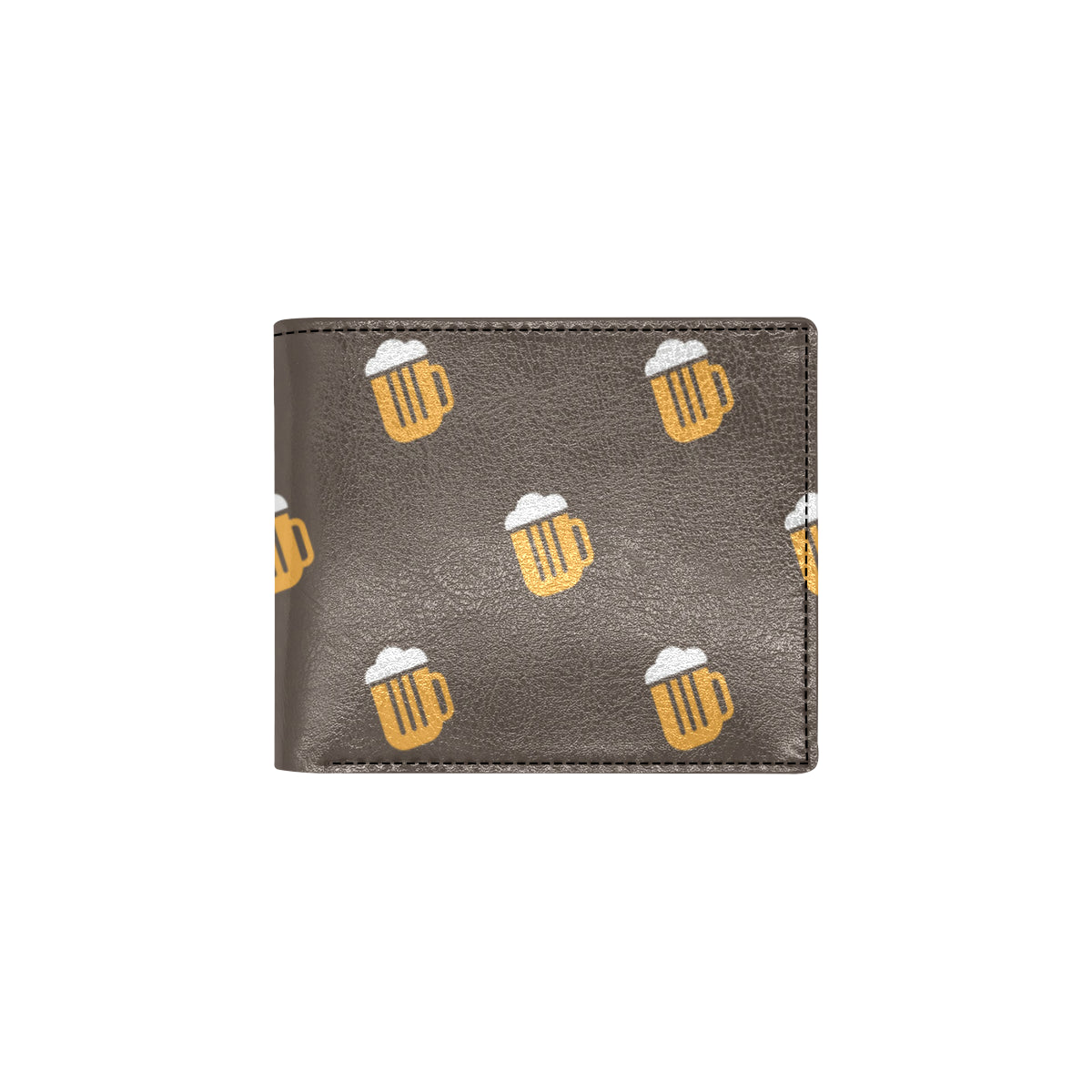 Beer Pattern Print Design 01 Men's ID Card Wallet