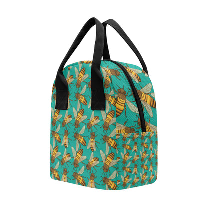 Bee Pattern Print Design BEE04 Insulated Lunch Bag