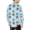 Accordion Mustache Pattern Print Design 01 Men's Long Sleeve Shirt