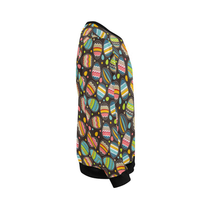 Easter Eggs Pattern Print Design RB03 Men Long Sleeve Sweatshirt