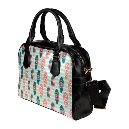 Aloha Hawaii Surfboard Pattern Print Design 02 Shoulder Handbag