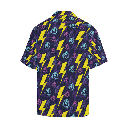 Lightning Thunder Pattern Print Design 01 Men's Hawaiian Shirt