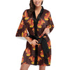 Rooster Pattern Print Design A04 Women's Short Kimono