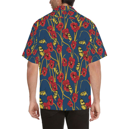 Pansy Pattern Print Design A01 Men's Hawaiian Shirt