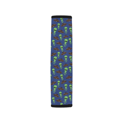 Alien Green UFO Pattern Car Seat Belt Cover