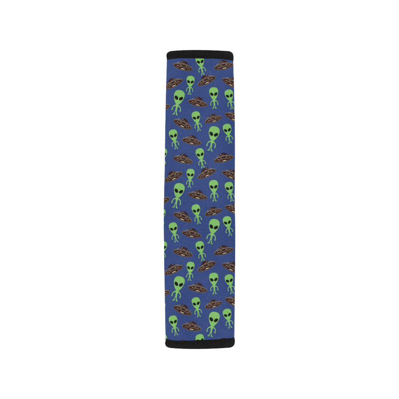 Alien Green UFO Pattern Car Seat Belt Cover