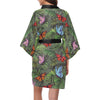 Monarch Butterfly Pattern Print Design 04 Women's Short Kimono