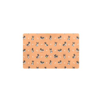 Basenji Pattern Print Design 01 Kitchen Mat