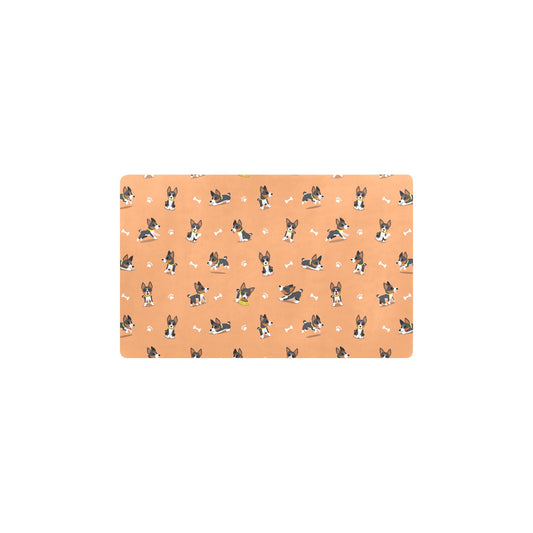 Basenji Pattern Print Design 01 Kitchen Mat