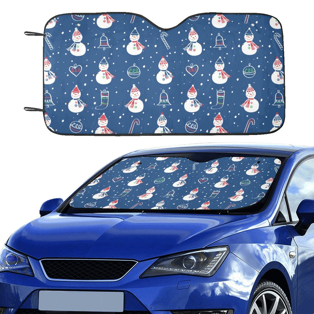 Snowman Print Design LKS306 Car front Windshield Sun Shade