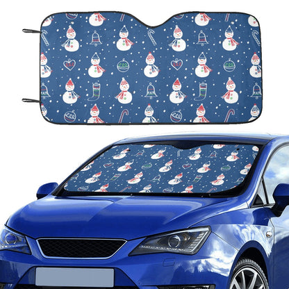 Snowman Print Design LKS306 Car front Windshield Sun Shade
