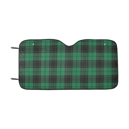 Tartan Green Print Design LKS302 Car front Windshield Sun Shade
