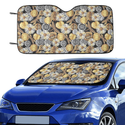 Steampunk Dragonfly Print Design LKS302 Car front Windshield Sun Shade