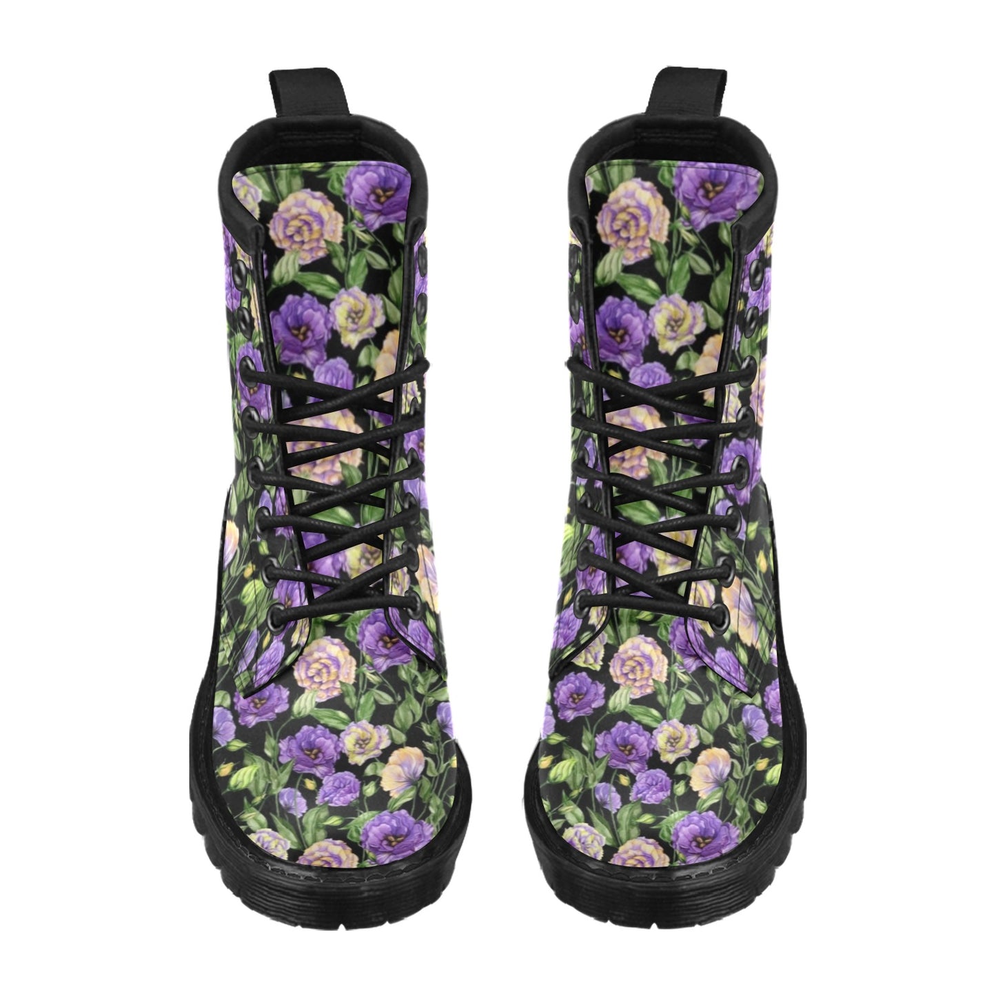Lisianthus Pattern Print Design LT02 Women's Boots