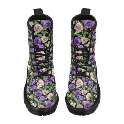 Lisianthus Pattern Print Design LT02 Women's Boots