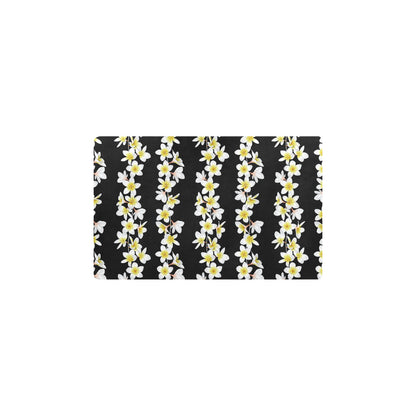 White Plumeria Pattern Print Design PM08 Kitchen Mat