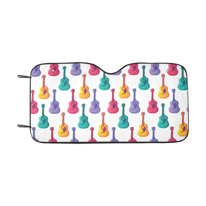 Acoustic Guitar Print Design LKS406 Car front Windshield Sun Shade