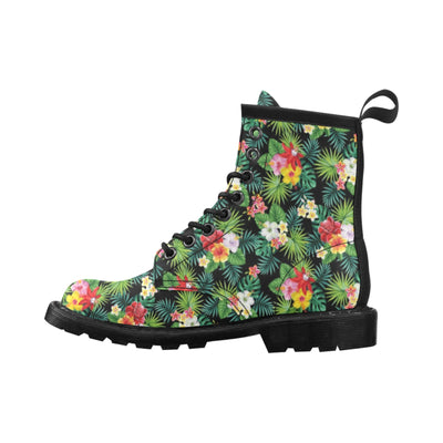 Hibiscus Hawaiian flower tropical Women's Boots