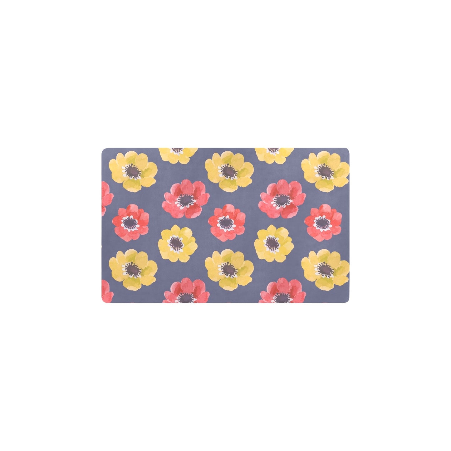 Anemone Pattern Print Design AM010 Kitchen Mat