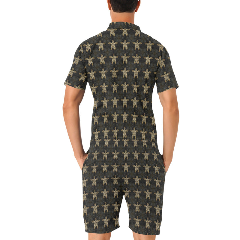 Gold Tribal Turtle Polynesian Design Men's Romper