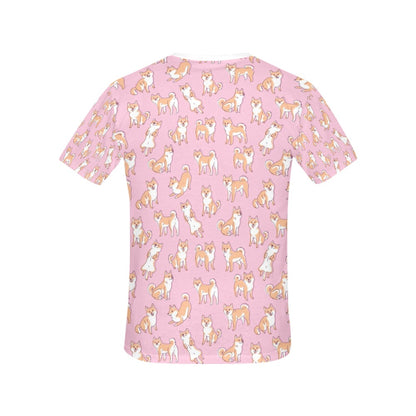 Shiba Inu Print Design LKS303 Women's  T-shirt