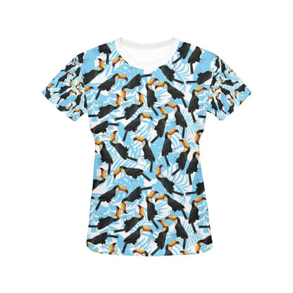 Toucan Print Design LKS303 Women's  T-shirt