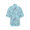 Dolphin Print Pattern Women's Hawaiian Shirt