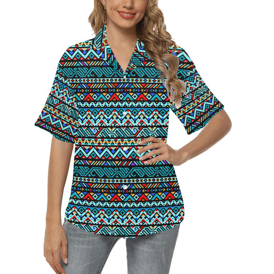 Southwestern Style Women's Hawaiian Shirt
