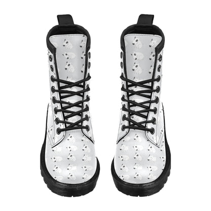 Bull Terrier hand draw Print Pattern Women's Boots