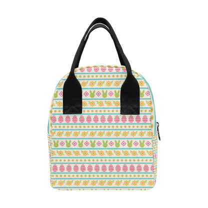 Easter Eggs Pattern Print Design RB016 Insulated Lunch Bag