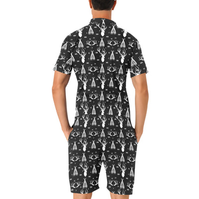 Deer Native Indian Print Pattern Men's Romper