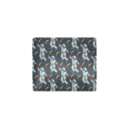 Astronaut Pattern Print Design 04 Men's ID Card Wallet