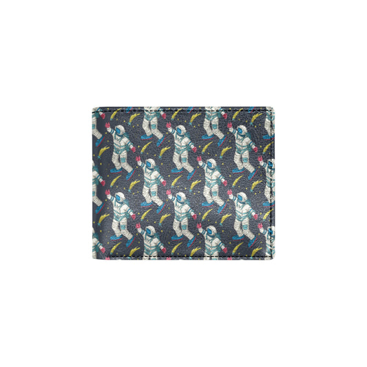 Astronaut Pattern Print Design 04 Men's ID Card Wallet