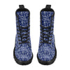 Music Note Blue Themed Print Women's Boots