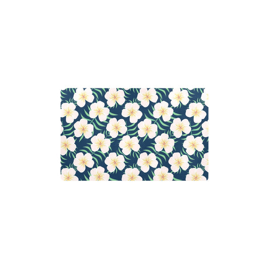 Pink Plumeria Pattern Print Design PM016 Kitchen Mat