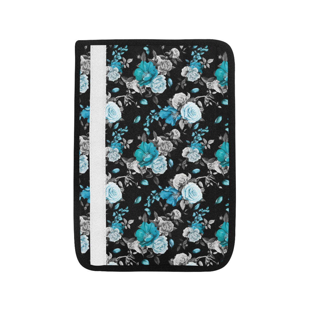 Rose Pattern Print Design A02 Car Seat Belt Cover