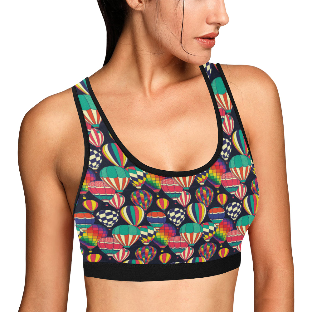 Ballon Pattern Print Design 02 Sports Bra