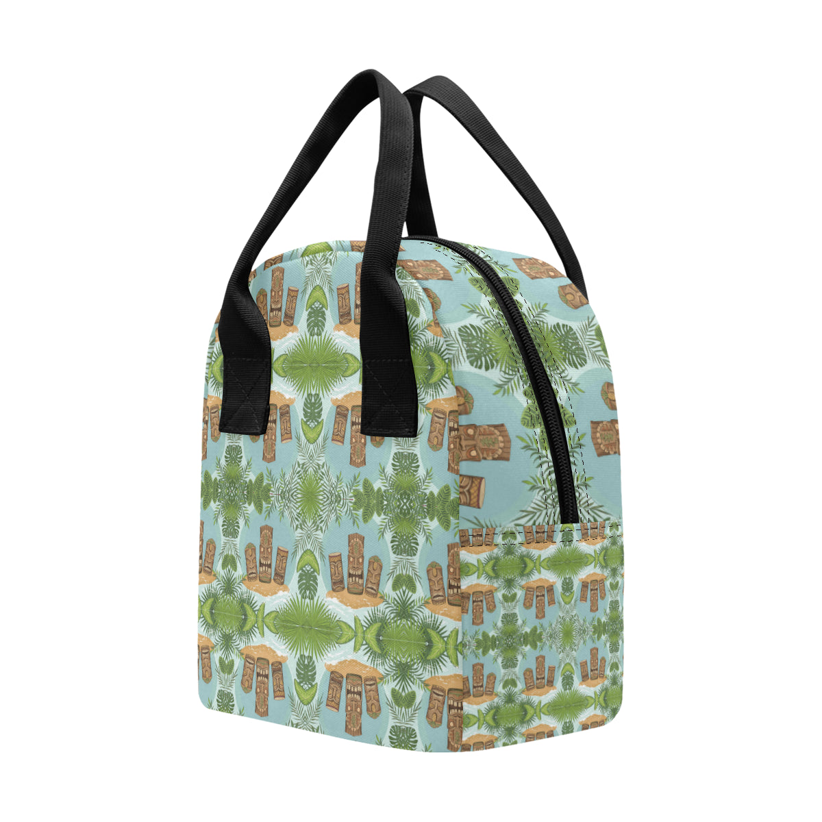 Tiki Wood Island Insulated Lunch Bag