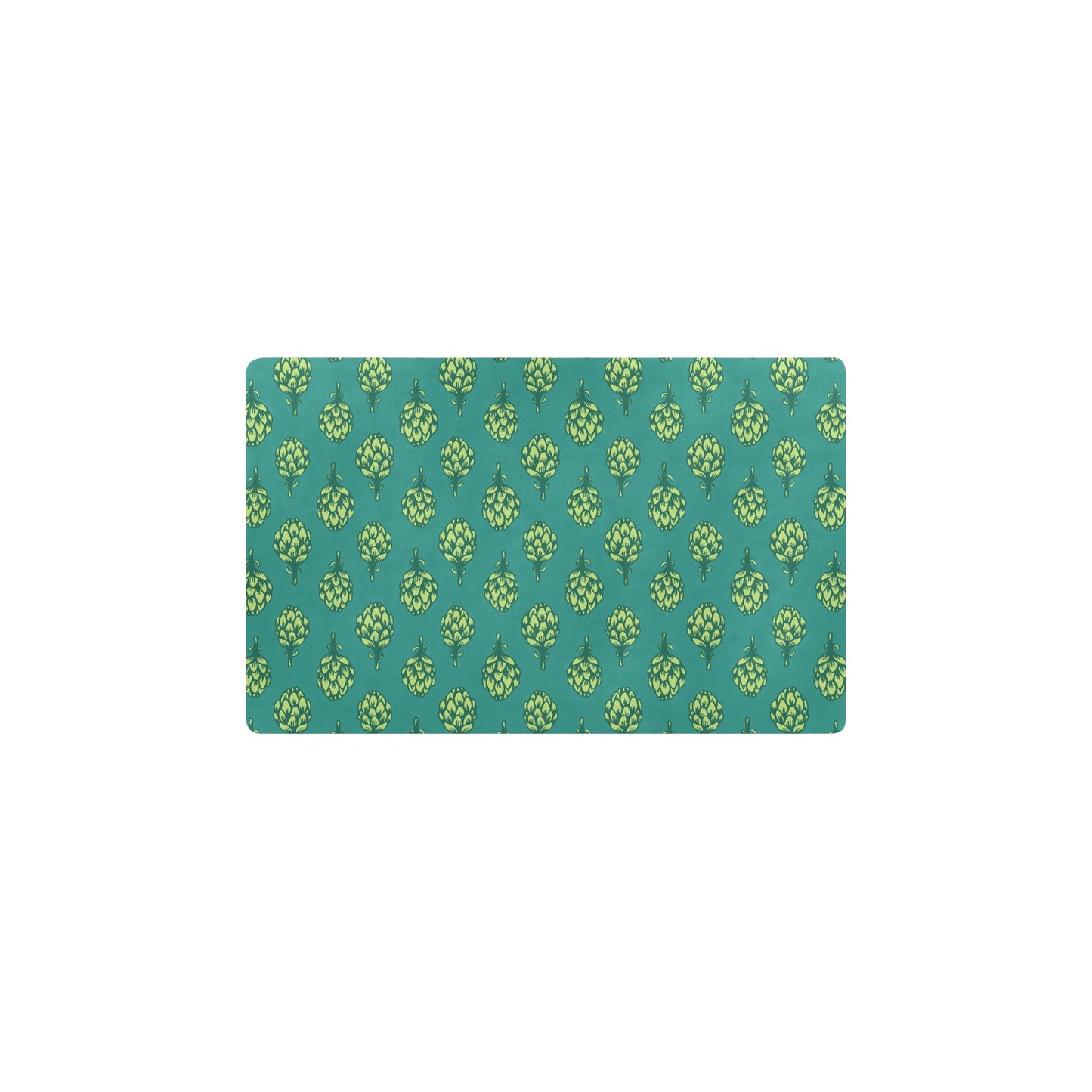 Artichoke Pattern Print Design 04 Kitchen Mat
