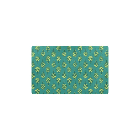 Artichoke Pattern Print Design 04 Kitchen Mat