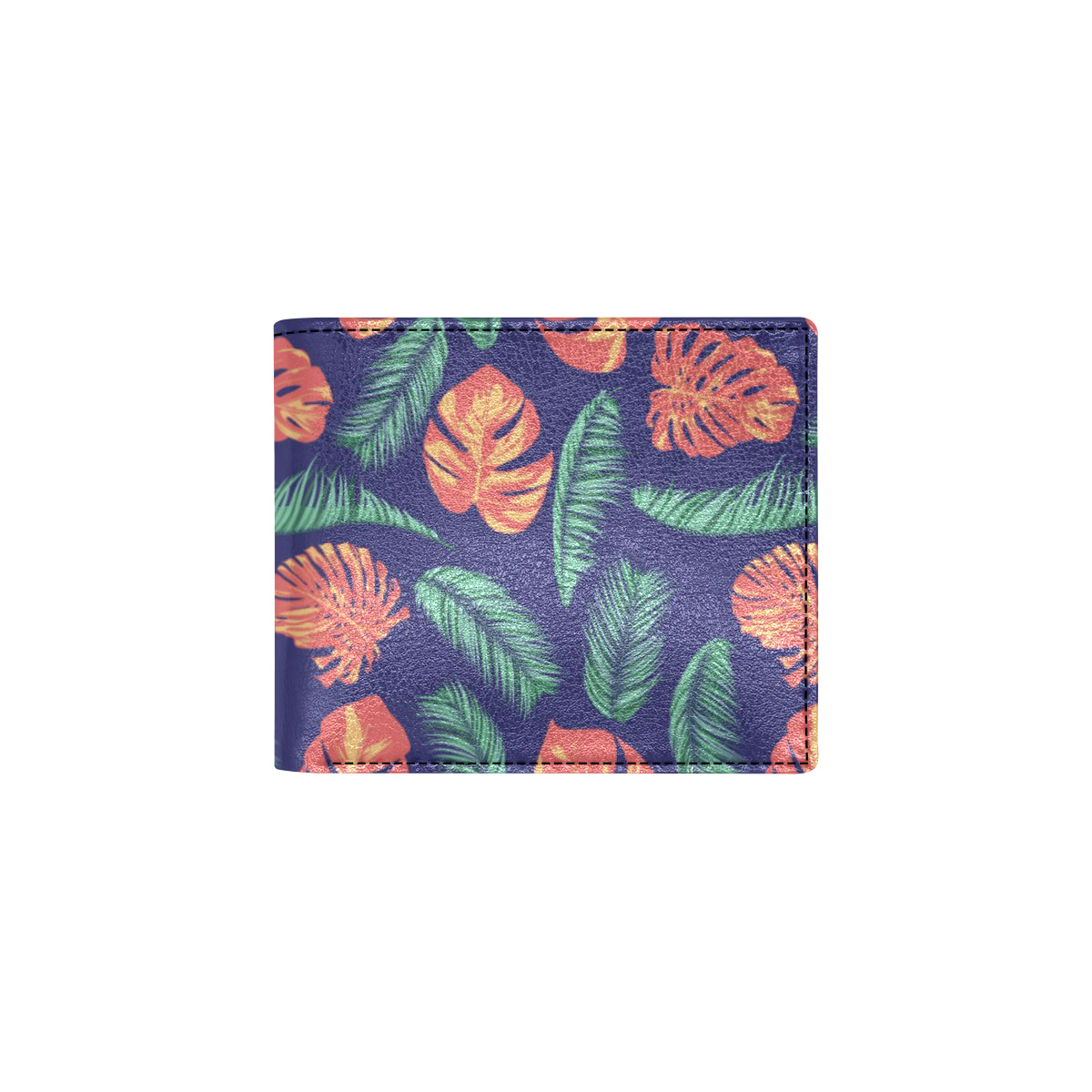 Palm Leaves Pattern Print Design PL011 Men's ID Card Wallet