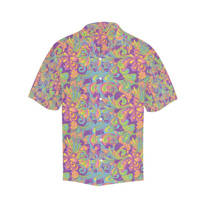 Trippy Print Design LKS306 Men's Hawaiian Shirt