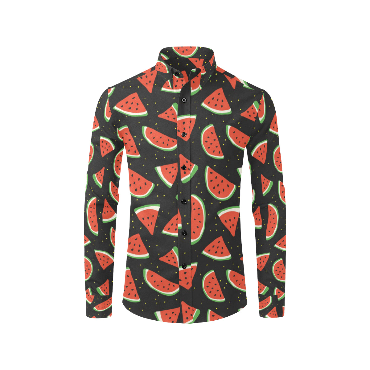 Watermelon Pattern Print Design WM09 Men's Long Sleeve Shirt