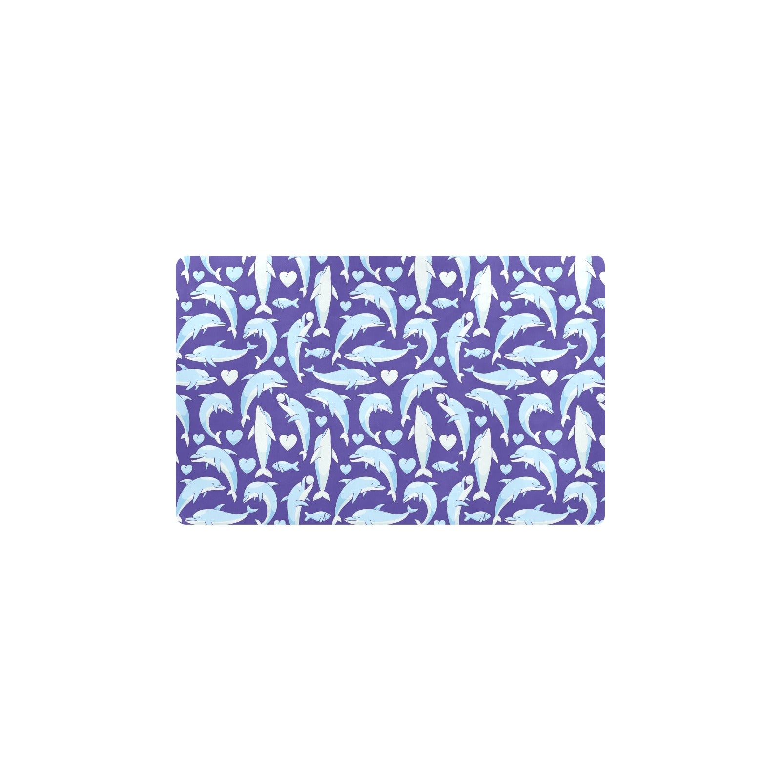 Dolphin Smile Print Pattern Kitchen Mat