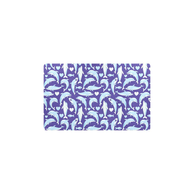 Dolphin Smile Print Pattern Kitchen Mat