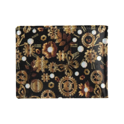 Steampunk Butterfly Design Themed Print Men's ID Card Wallet