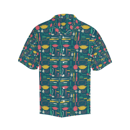 Cooking Kitchen Tools Pattern Print Design 01 Men's Hawaiian Shirt